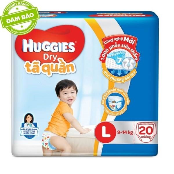 Tả Huggies Dry Pants L (20*8)