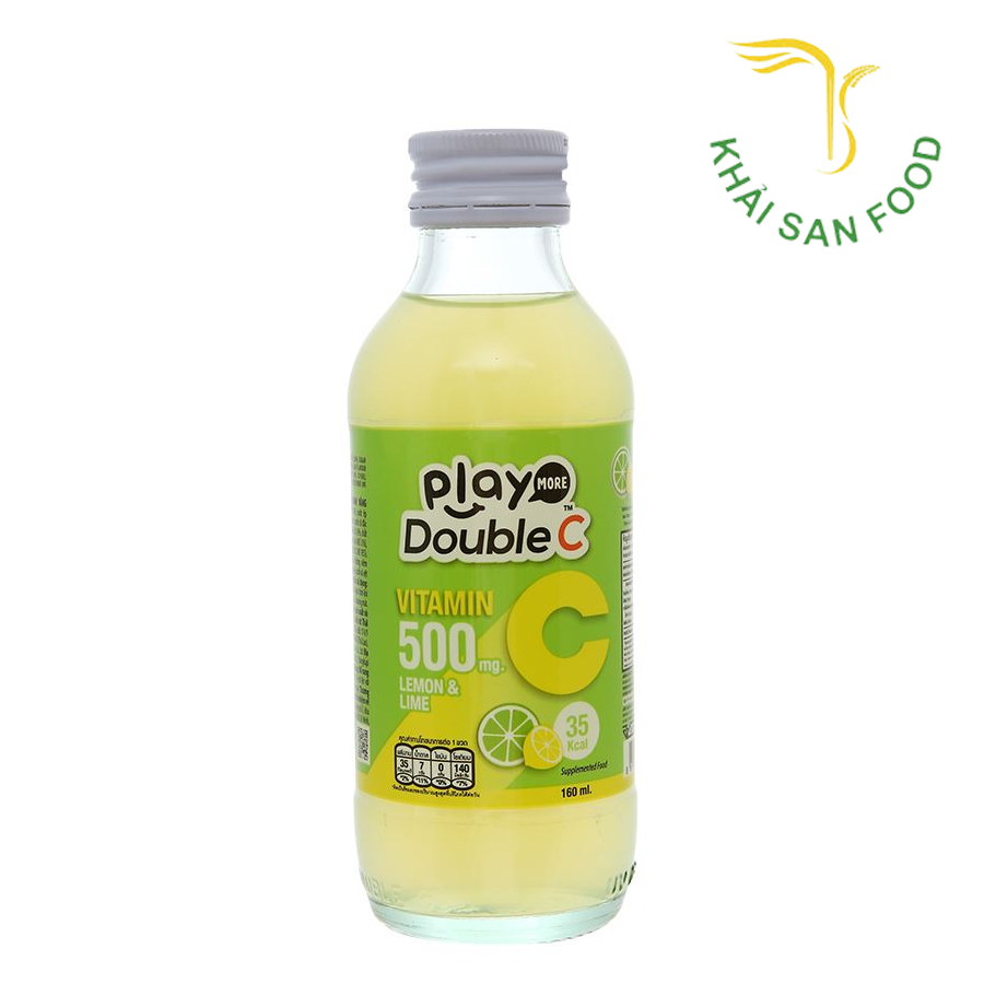 Nước Giải Khát Vị Chanh Xanh & Chanh Vàng Playmore Double C 160Ml