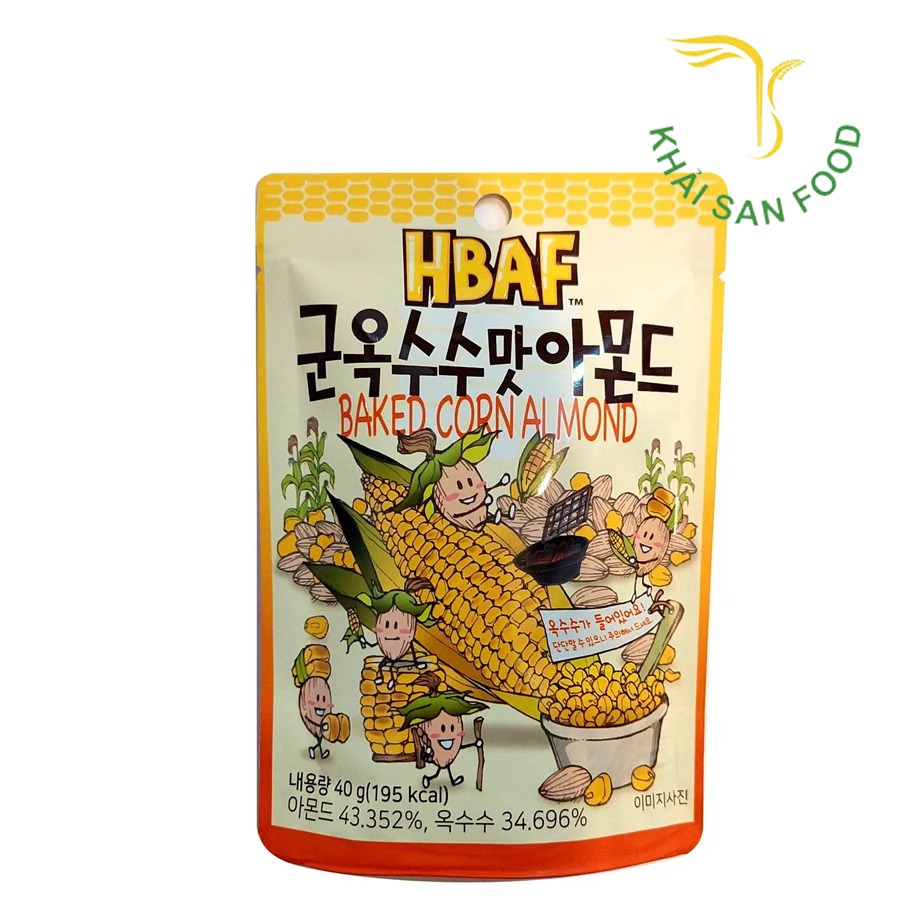 Hạt Hạnh Nhân Và Bắp Nướng HBAF 120G