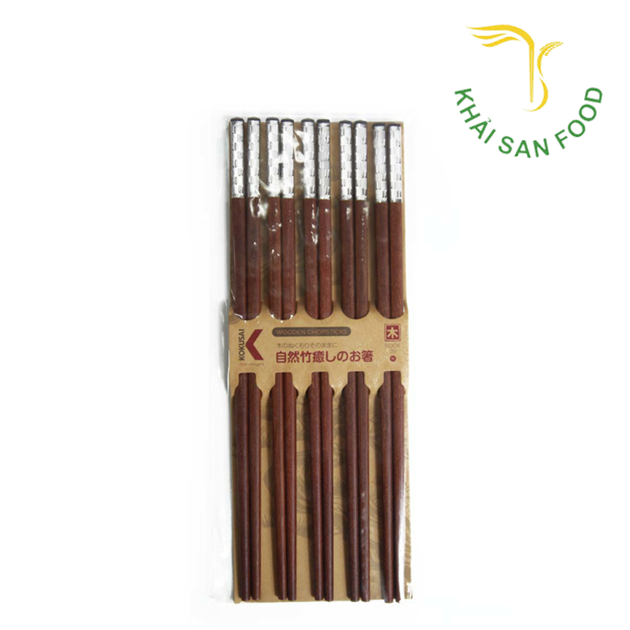 Đũa Gỗ Hồng Vương Triều Trung Hoa Vỉ 5 Đôi Konkusai - 28