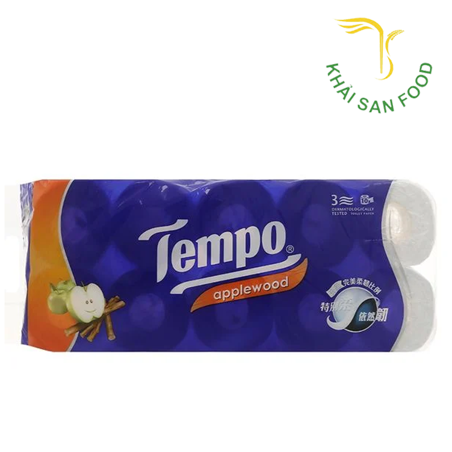 Giấy Vệ Sinh Tempo Hương Gỗ Táo 10 Cuộn