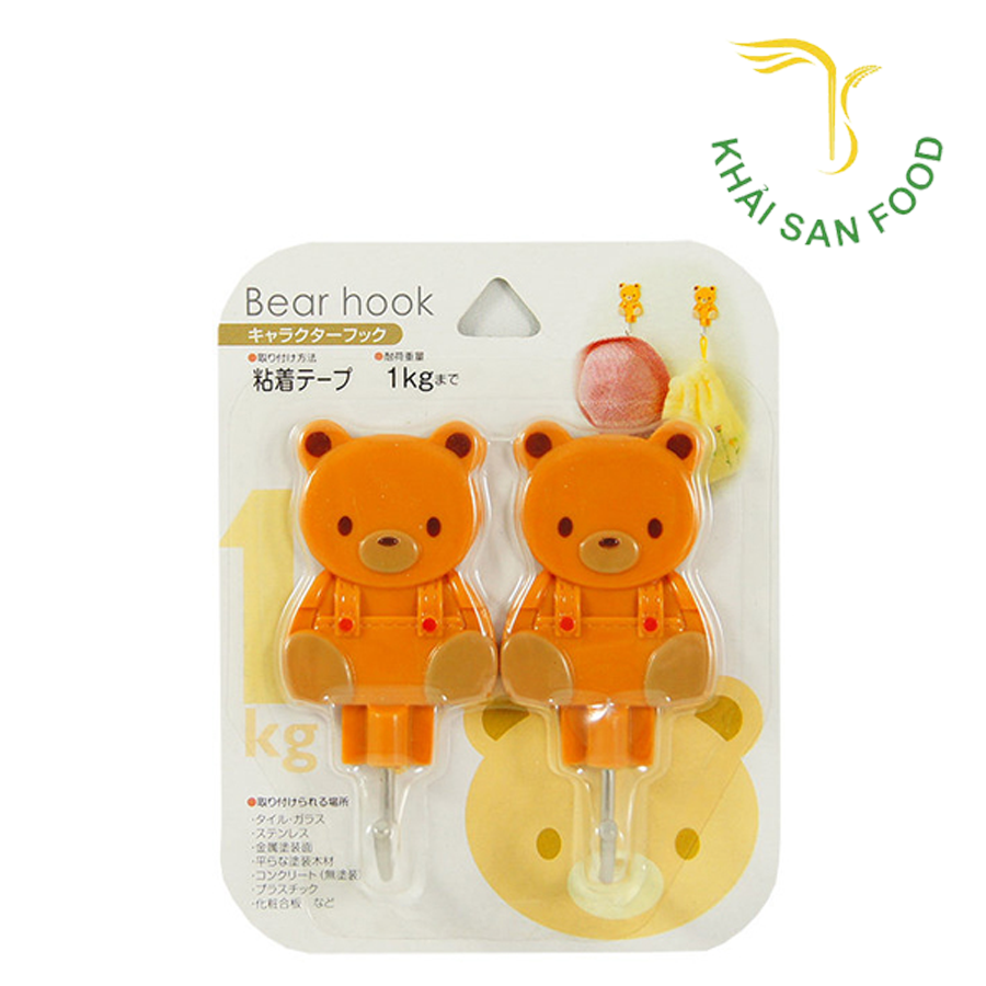 Set 2 Móc Dán Siêu Chắc Hình Gấu