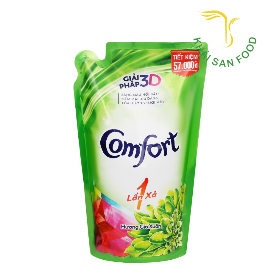 Comfort Đậm Đặc 1 Lần Xả Hương Gió Xuân 1.8L/Túi