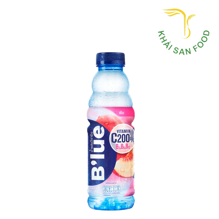 Thực Phẩm Bổ Sung: Nước Uống Vitamin Blue Vị Đào Ít Đường 500ml