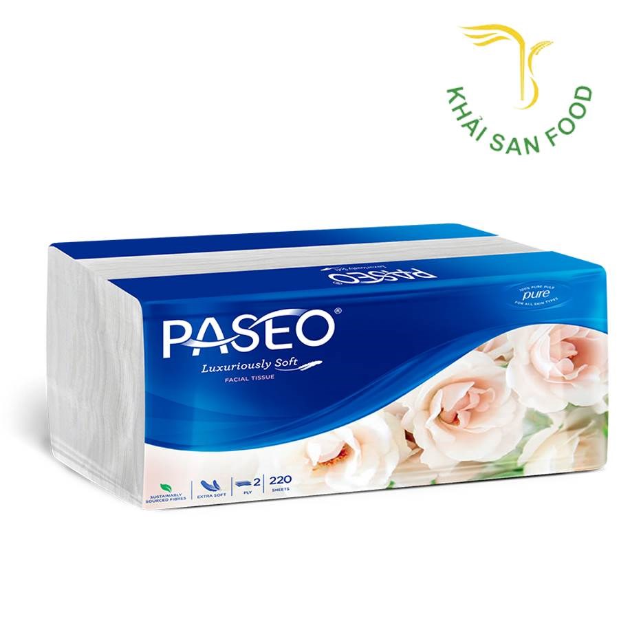 Khăn Giấy Thiếp Paseo 220 Tờ 2 Lớp