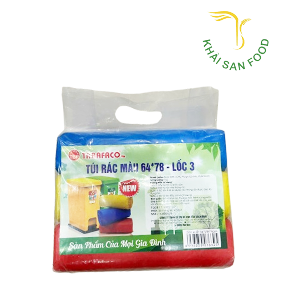Túi Rác Màu 64*78 - Lốc 3