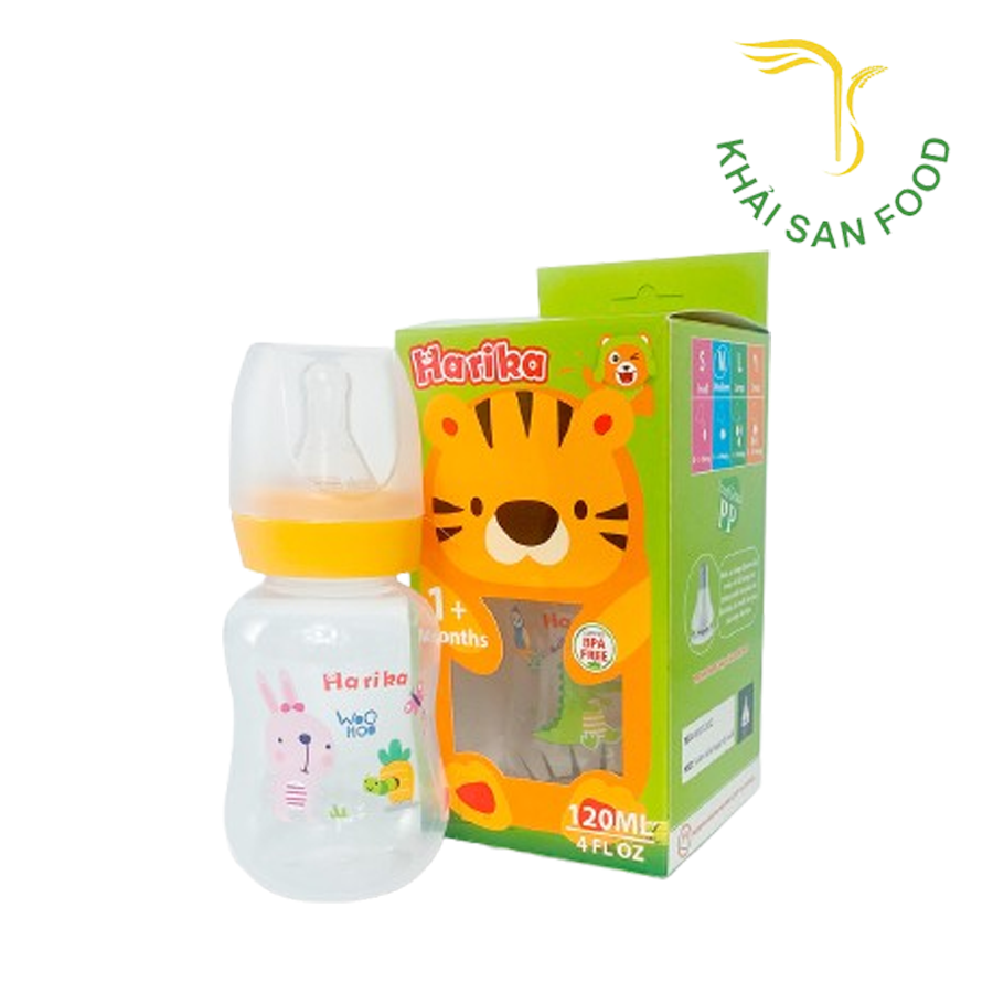 Bình Sữa Cổ Tiêu Chuẩn 4 OZ/120ml Hariki Model HAS120PP