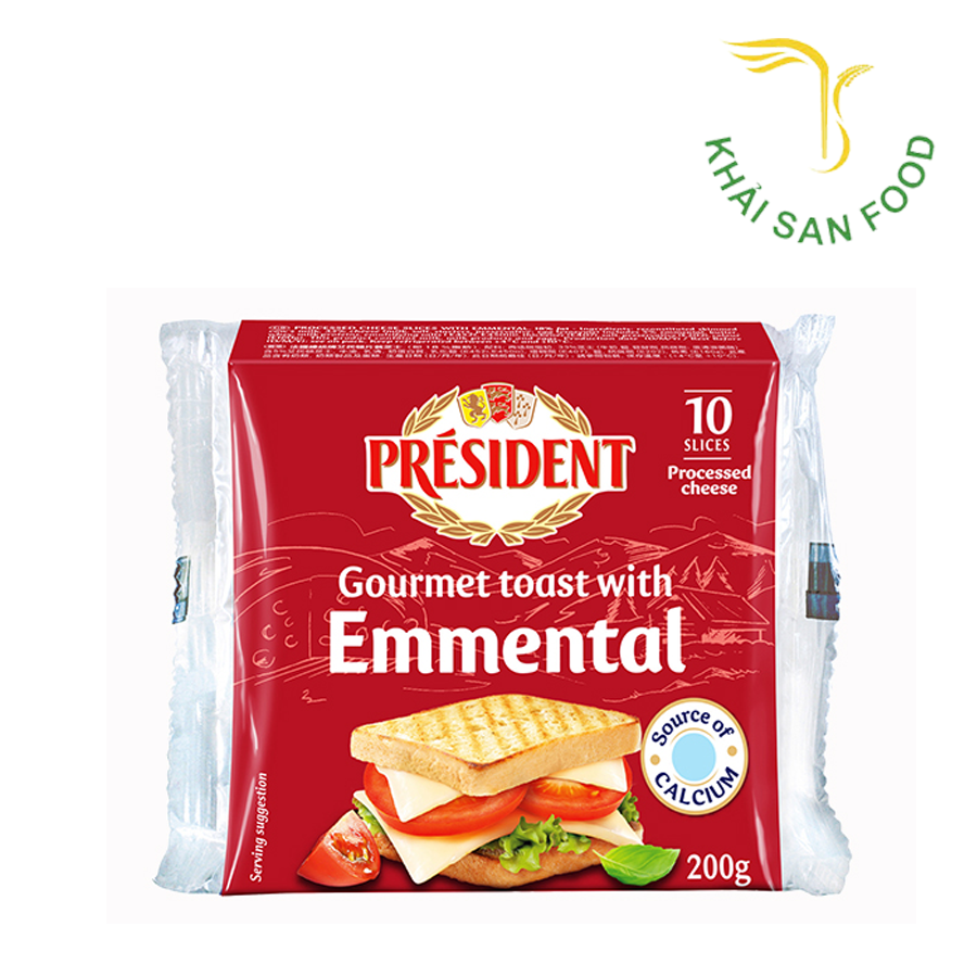 Phô mai - Président - Emmental 200g