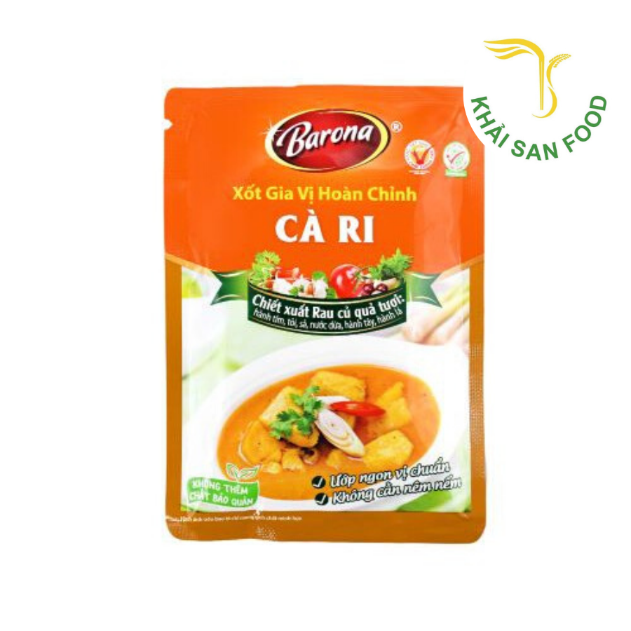 Xốt Gia Vị Hoàn Chỉnh Barona - Cà Ri 80G