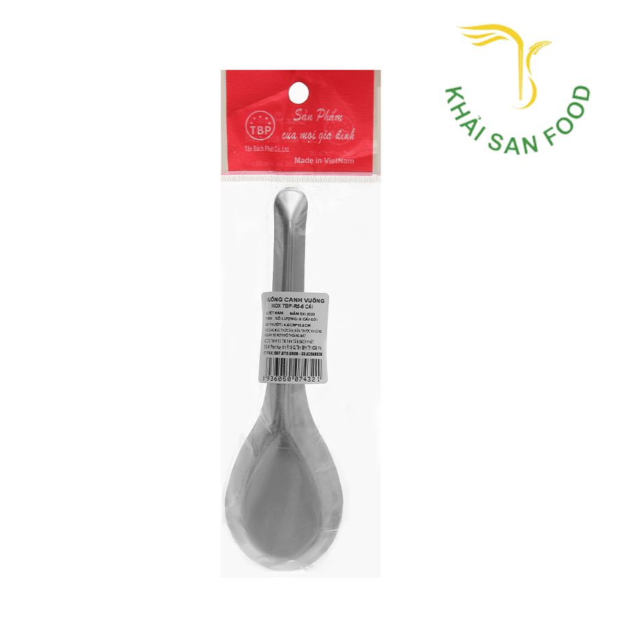 Muỗng Canh Vuông Inox TBP Z6