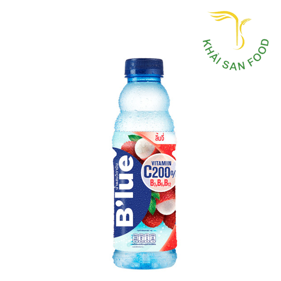 Thực Phẩm Bổ Sung: Nước Uống Vitamin Blue Vị Vải Ít Đường 500ml