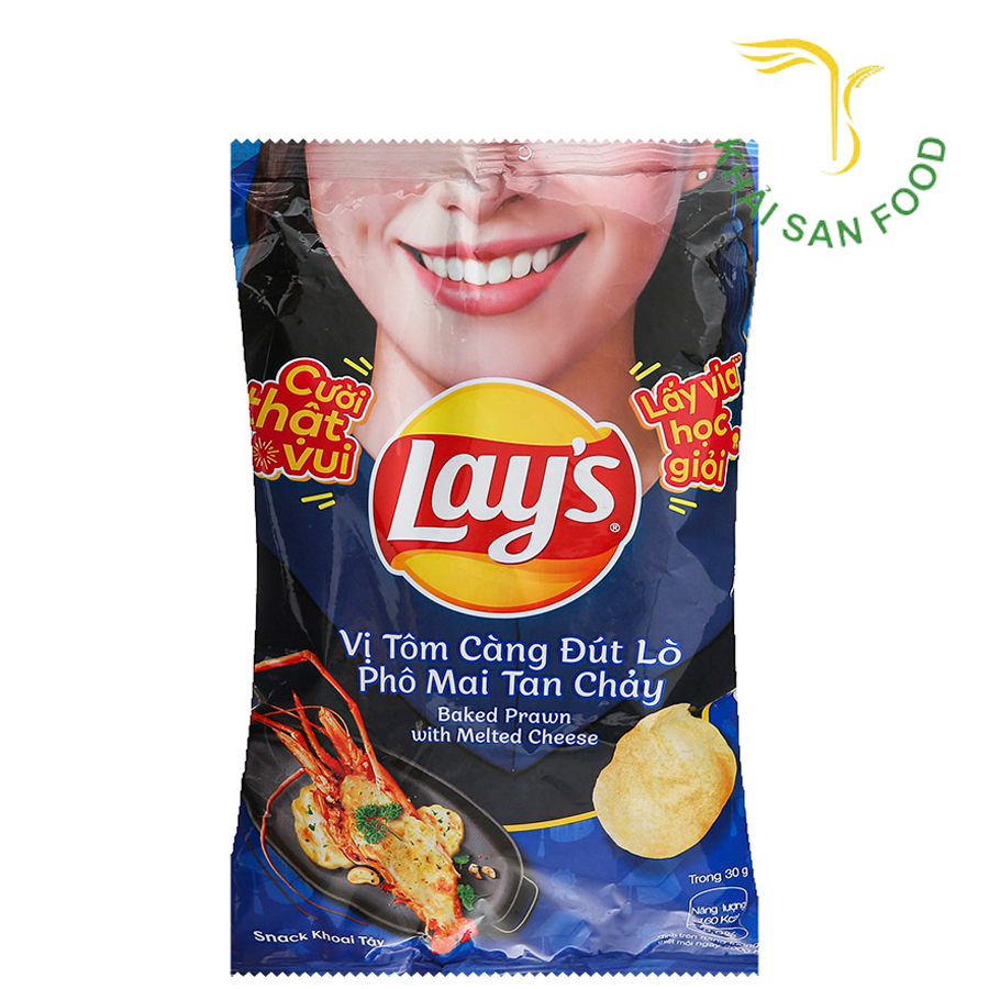 Lay"s Vị Tôm Càng Đút Lò Phô Mai Tan Chảy 90Gr