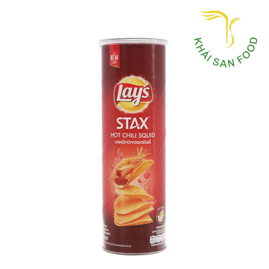 Snack Lays Stax Vị Mực Sốt Cay 100G