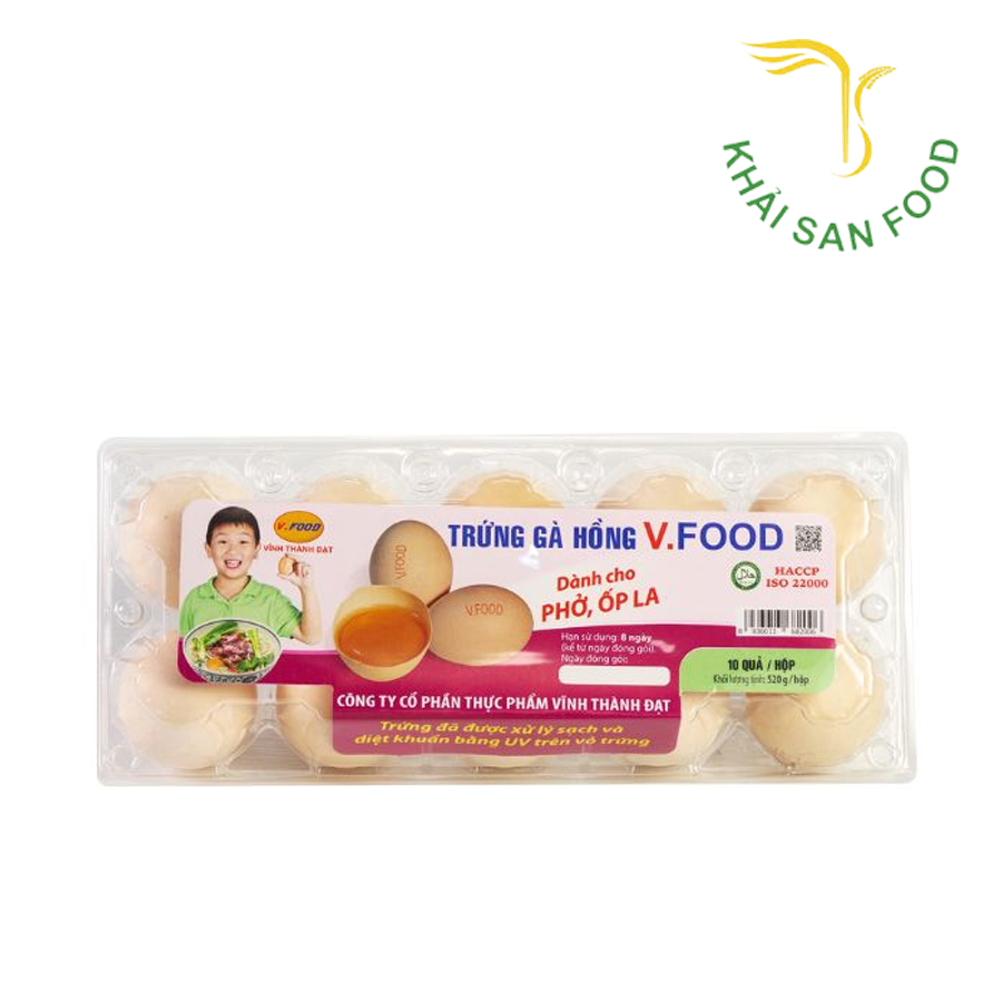 VTD Trứng Gà Hồng ( Hộp 10 Quả )