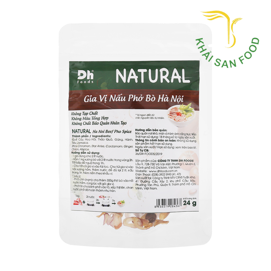 Natural Gia Vị Nấu Phở Bò Hà Nội 24g