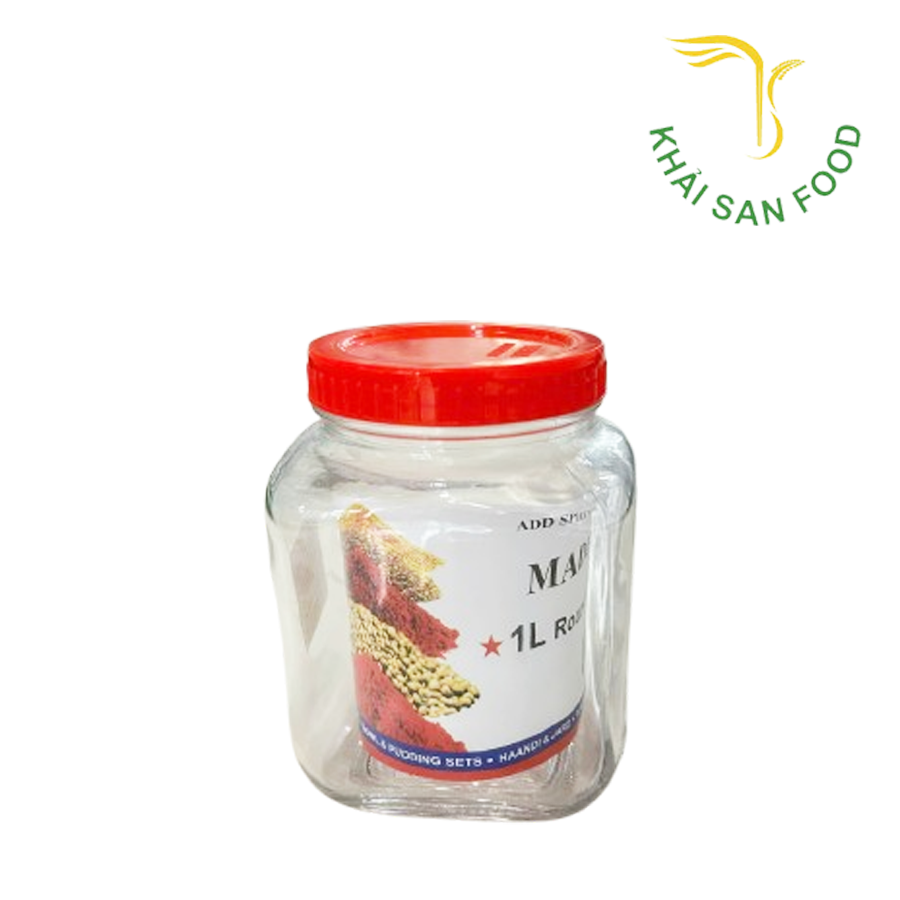 Hủ Thủy Tinh Vuông 1L TBP