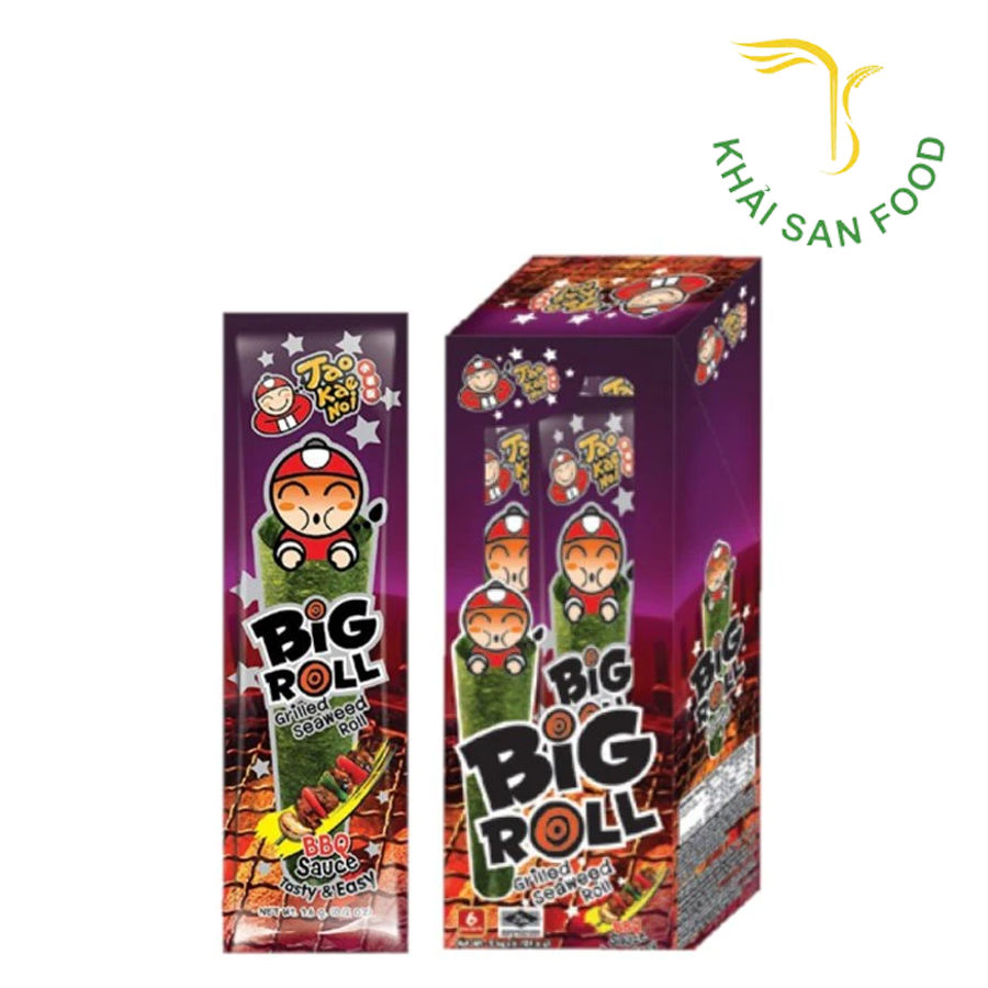 Rong Biển TKN Big Roll Vị BBQ 3g (Hộp 6)