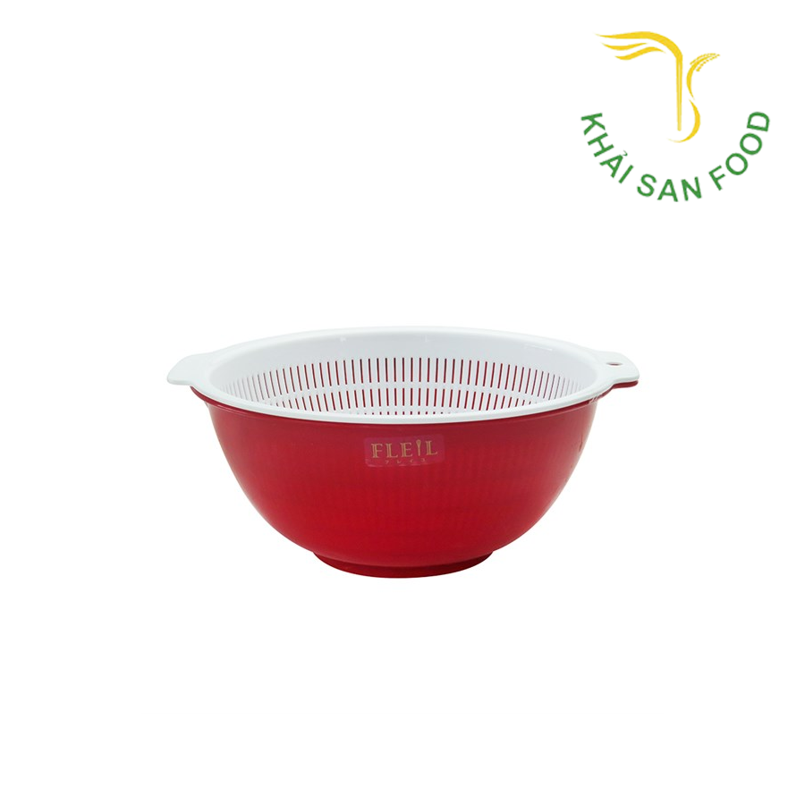 Set Chậu, Rổ Nakaya 1,5L Màu Đỏ