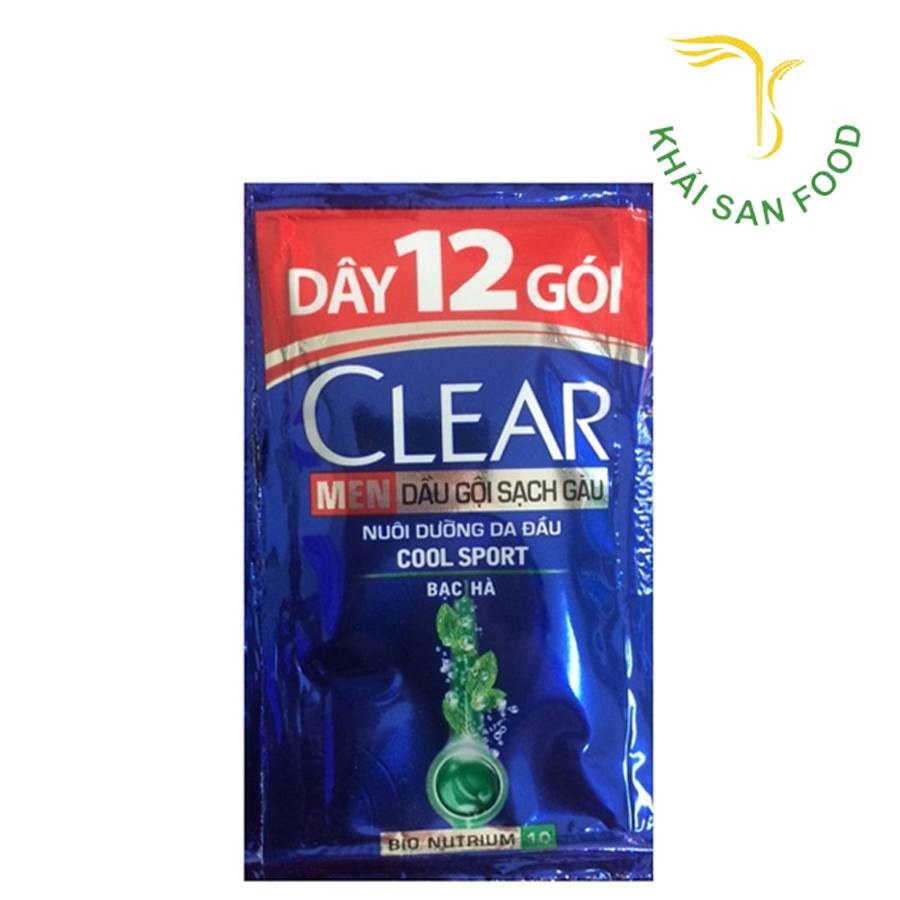 Clear Men Dầu Gội Mát Lạnh Bạc Hà Gói 6G