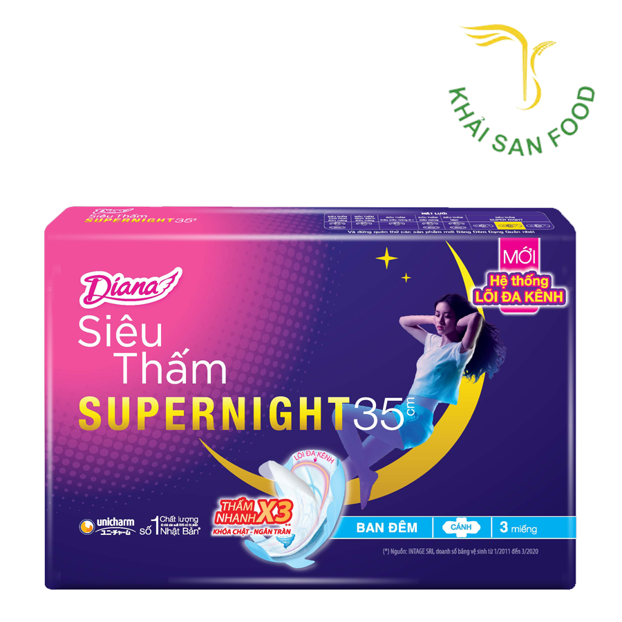 Diana Siêu Thấm Cánh Super Night 3M 35Cm
