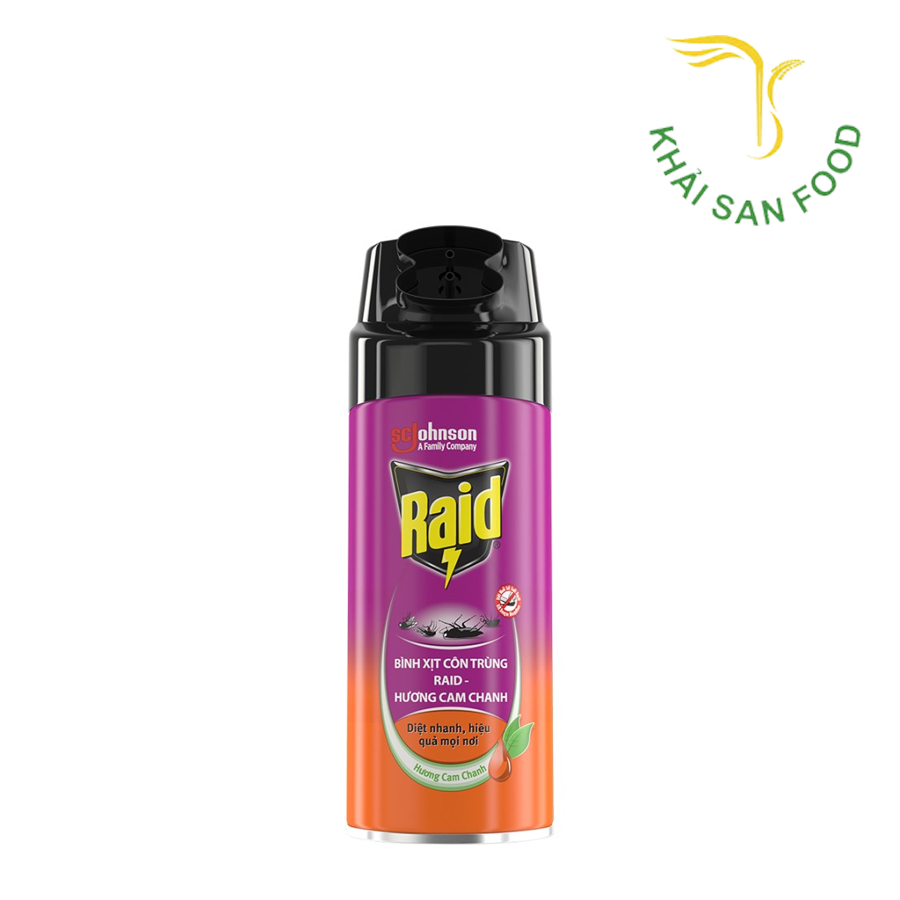 Raid-Bình Xịt Côn Trùng Hương Chanh 300Ml