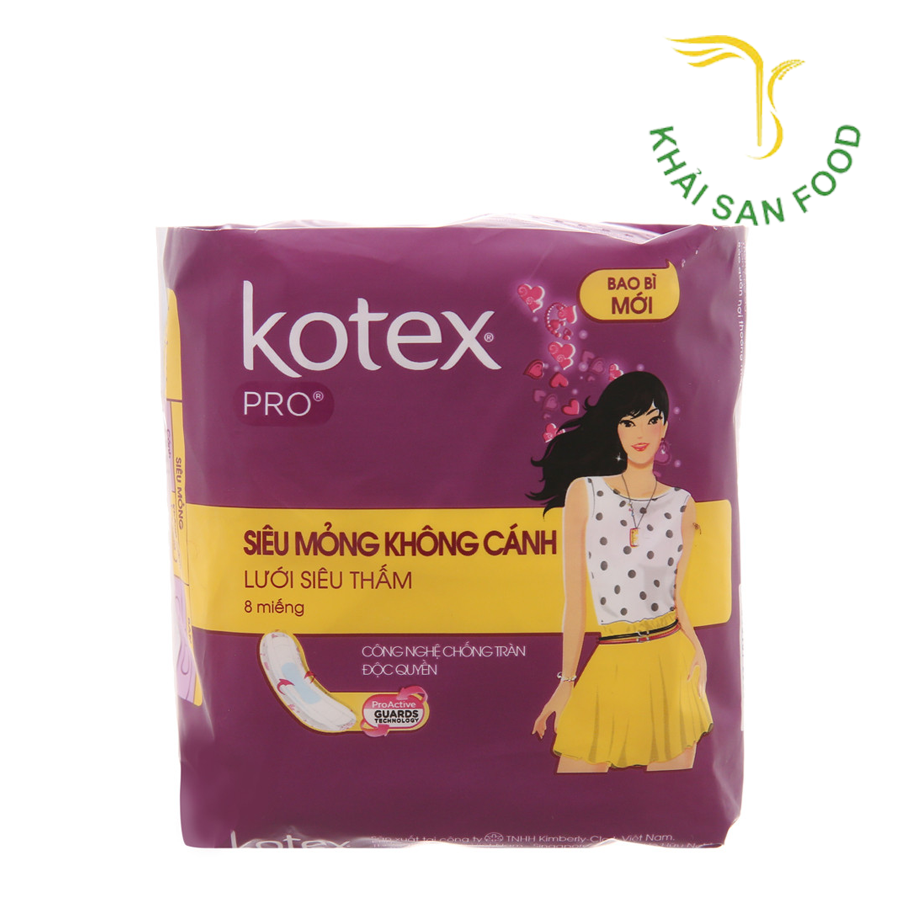 Kotex Pro Siêu Mỏng Không Cánh 8M/48