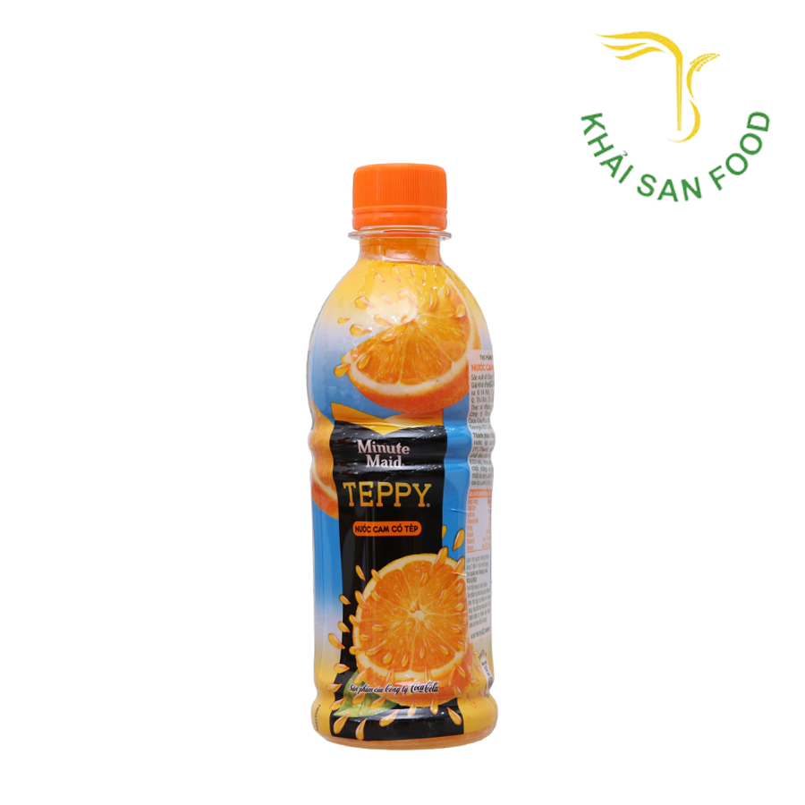Teppy Cam Chai Nhựa 327ml