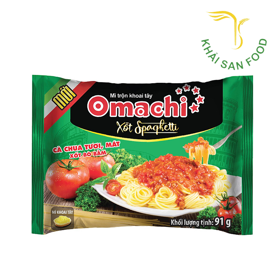 MS Mì Omachi Spaghetti Xốt Bò Bằm 91g