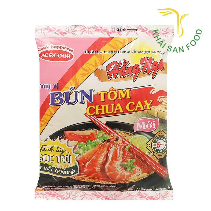 Hằng Nga Hương Vị Bún Tôm Chua Cay 73g