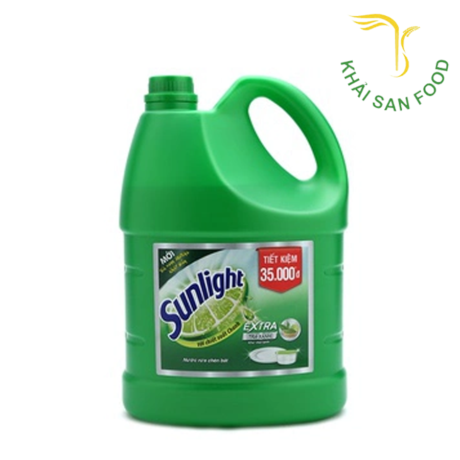 Nước Rửa Chén Sunlight 3.6Kg (Trà Xanh)