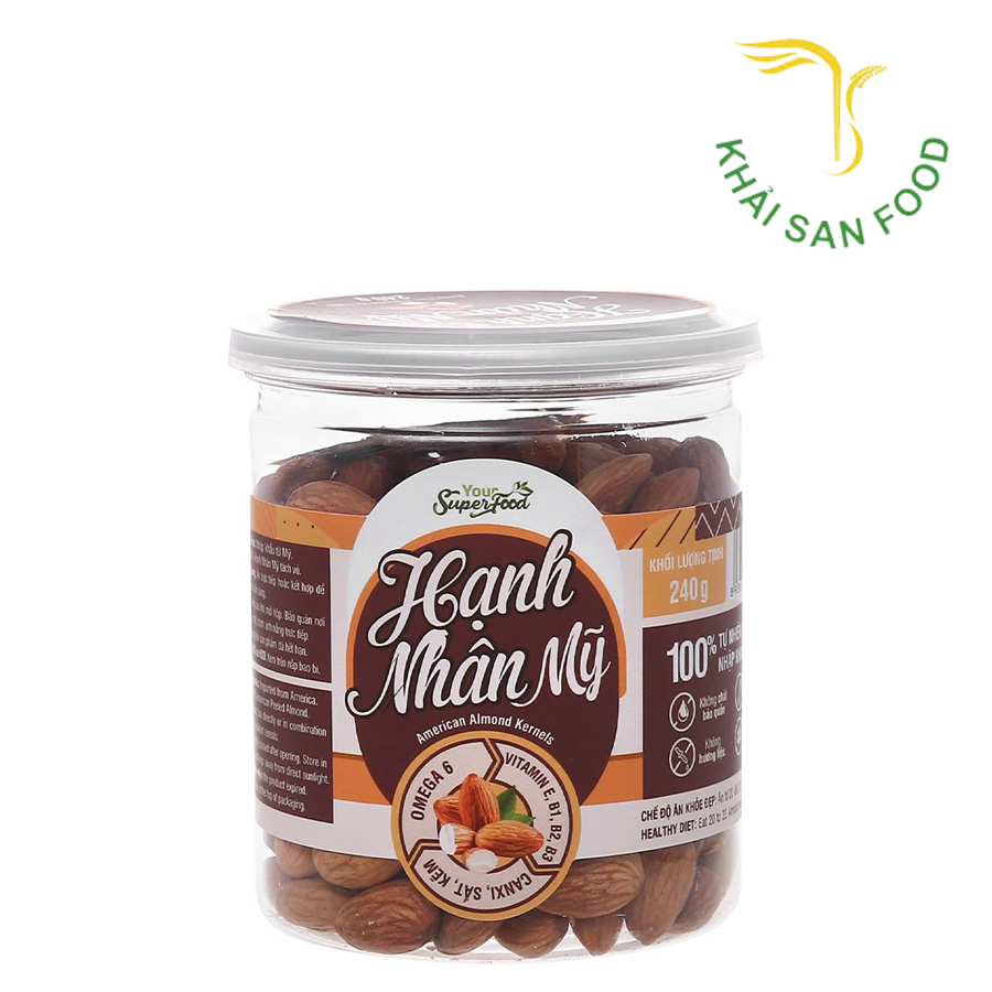 Hạnh Nhân Mỹ Hộp 240g
