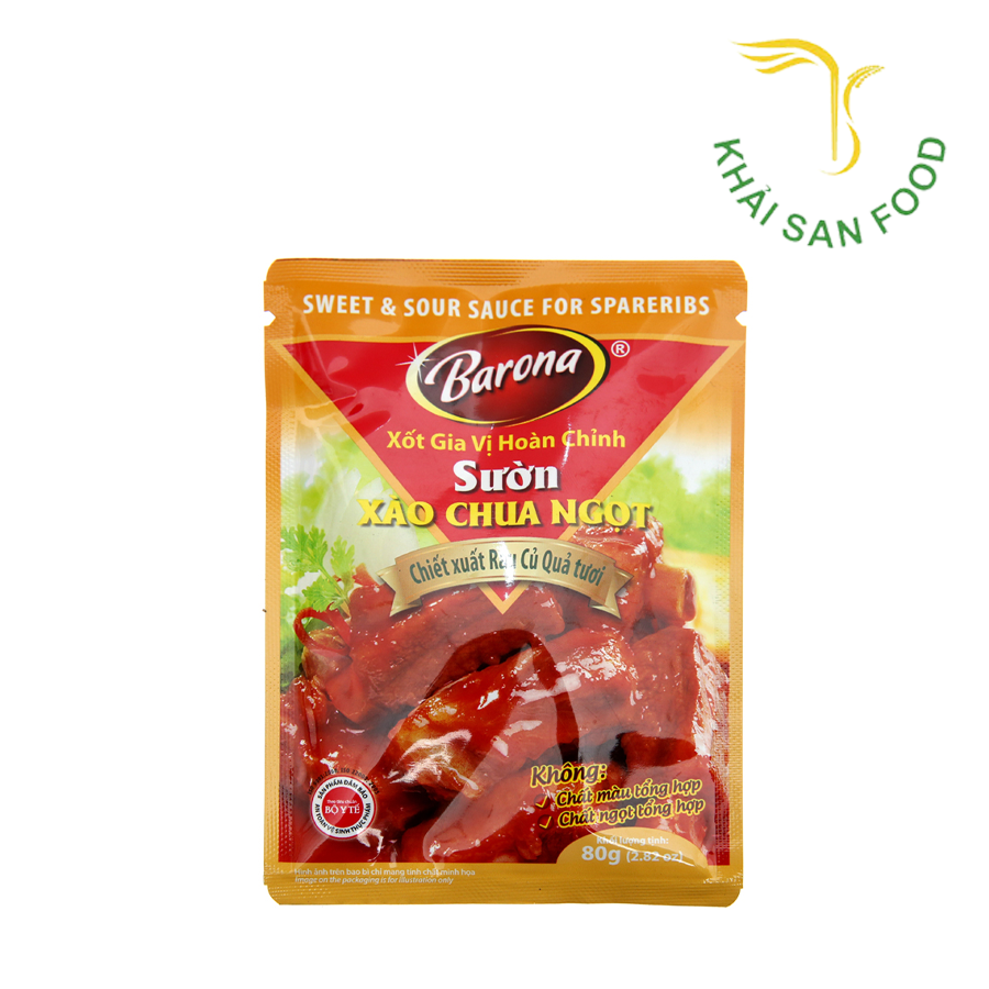Xốt Gia Vị Hoàn Chỉnh Sườn Xào Chua Ngọt 80G