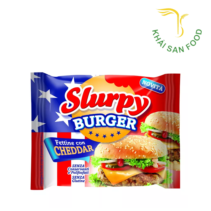 Phô Mai Slurpy Burger Cheddar 175G