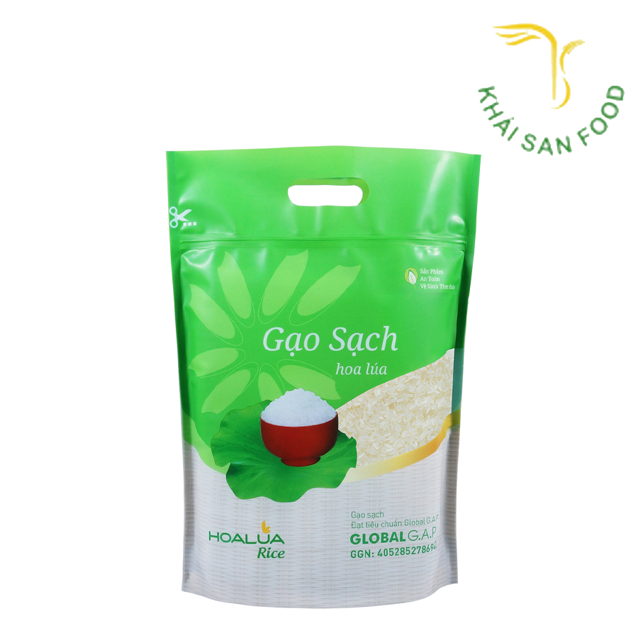 Gạo Sạch Hoa Lúa Xanh 2Kg