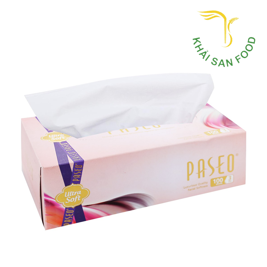 Khăn Giấy Hộp Paseo Ultrasoft Lion 100 Tờ