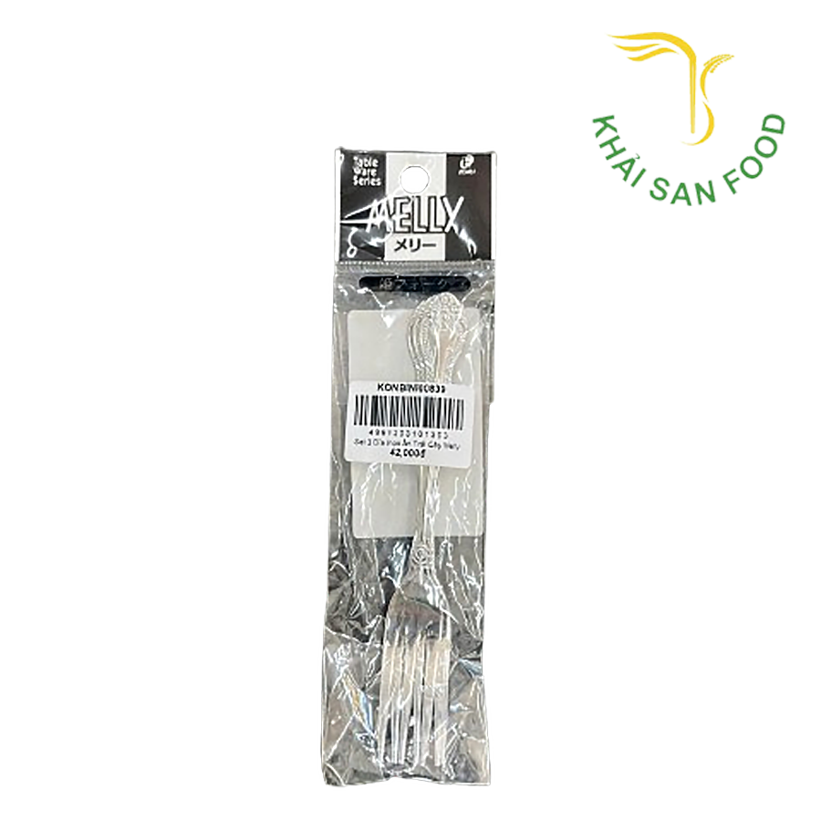 Set 2 Dĩa Inox Cỡ Trung Melly 17.5cm