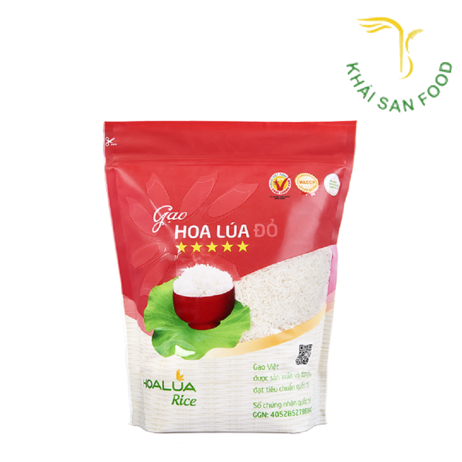 Gạo Sạch Hoa Lúa Đỏ 2Kg