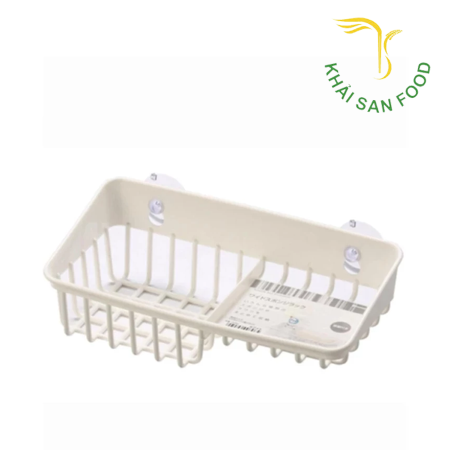 Giá Để Giẻ Rửa Bát 2 Ngăn Dạng Lưới Màu Trắng Inomata