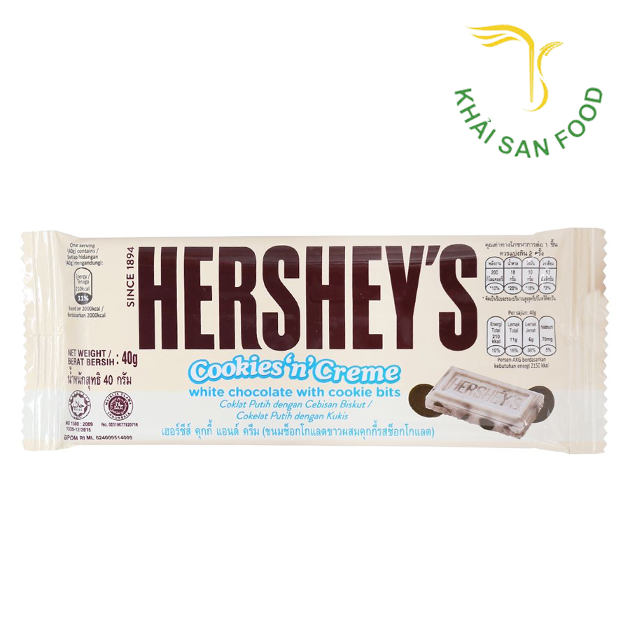 Socola Trắng Bánh Quy Hershey's 40G