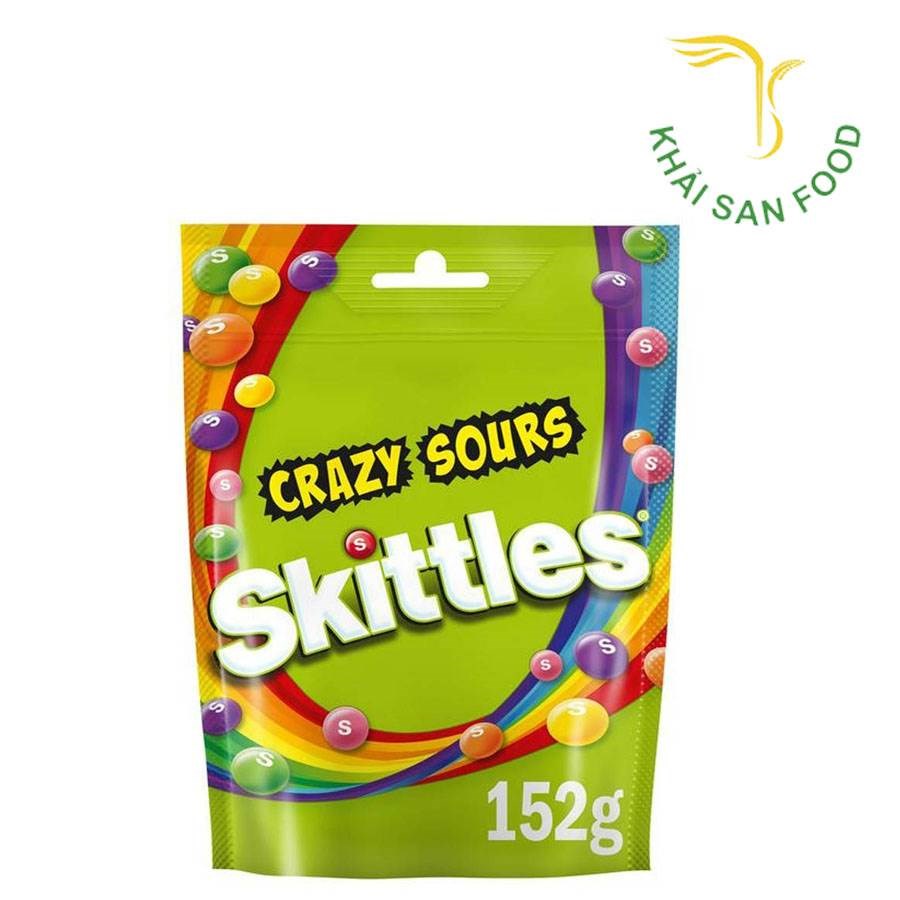 Kẹo Skittles Crazy Sour 136Gr