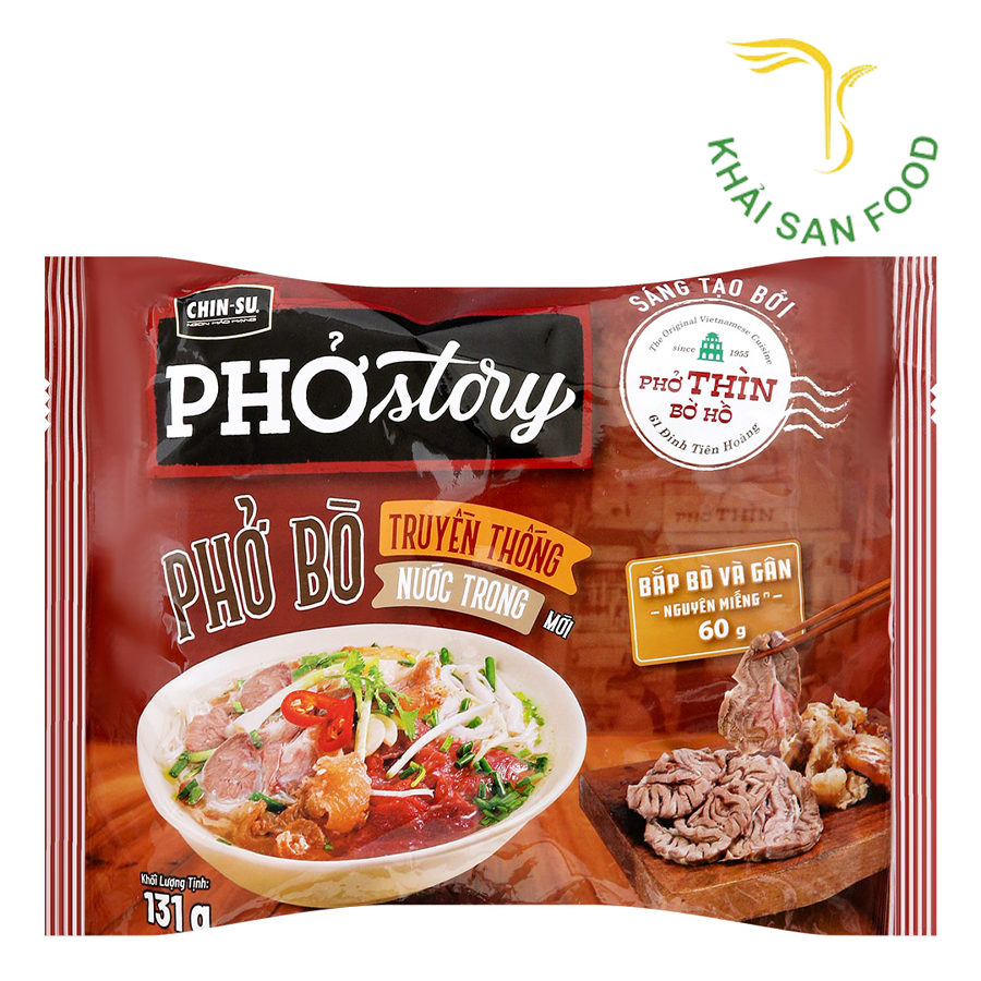 Phở Bò Phở Story Có Thịt 15 Gói X 131gr