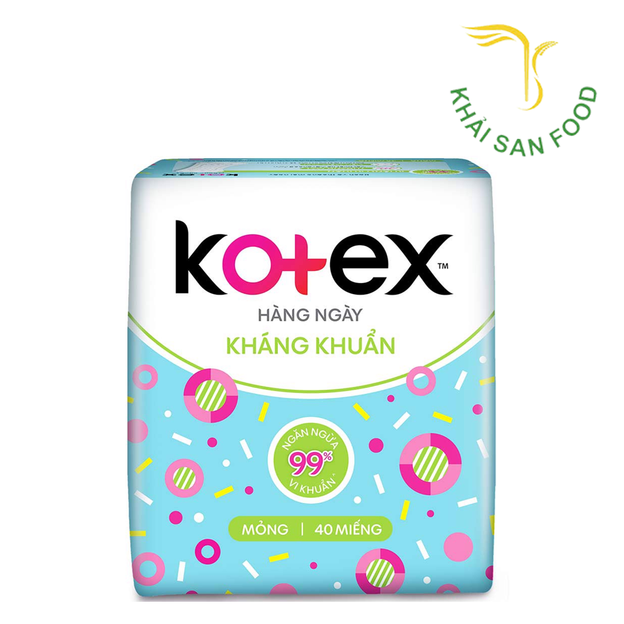 Kotex Hàng Ngày Tự Nhiên Kháng Khuẩn 40M