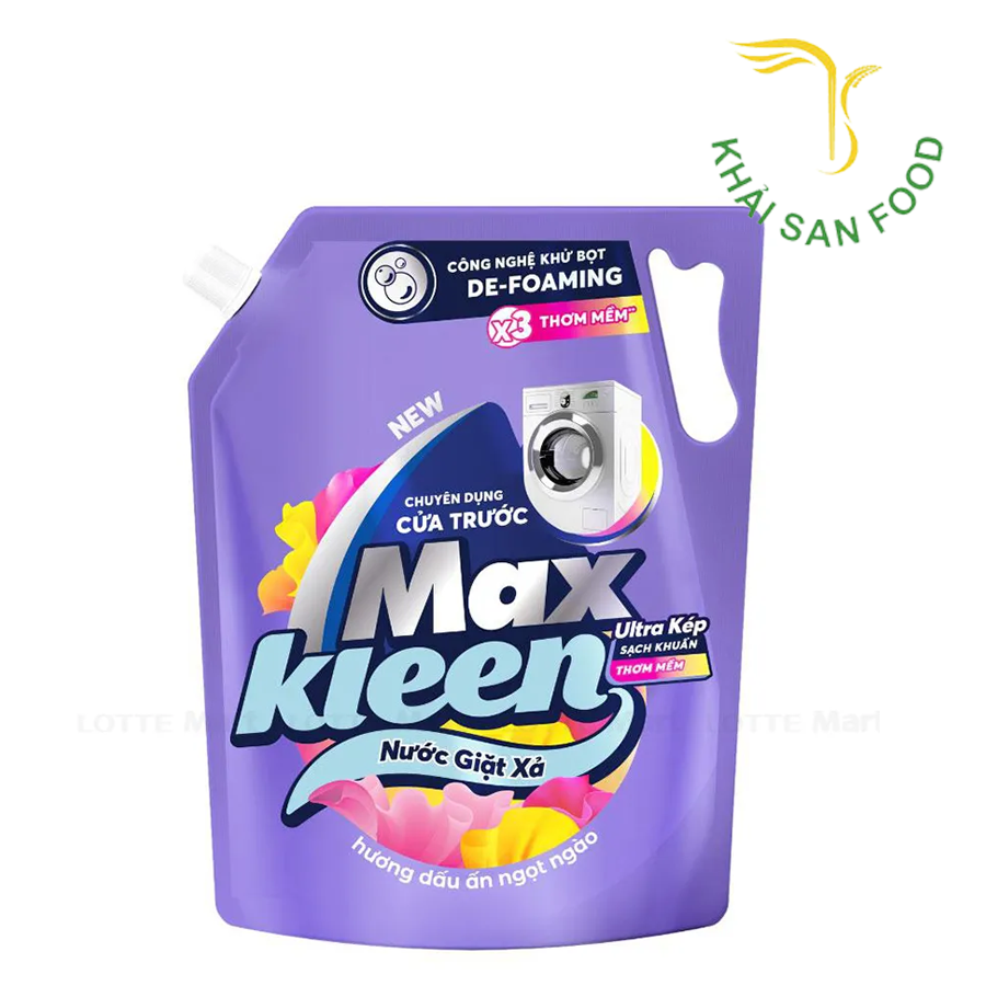 Maxkleen Nước Giặt Xả Cửa Trước Dấu Ấn Ngọt Ngào Túi 2.2kg