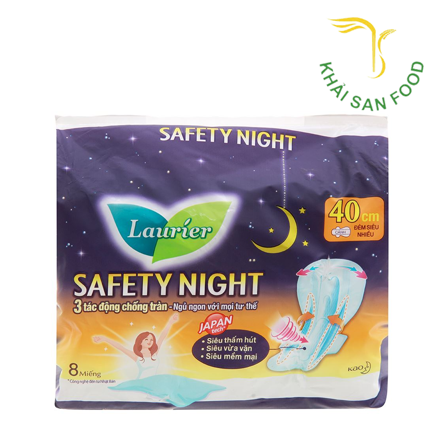 Laurier SN Đêm 40CM 8 Miếng