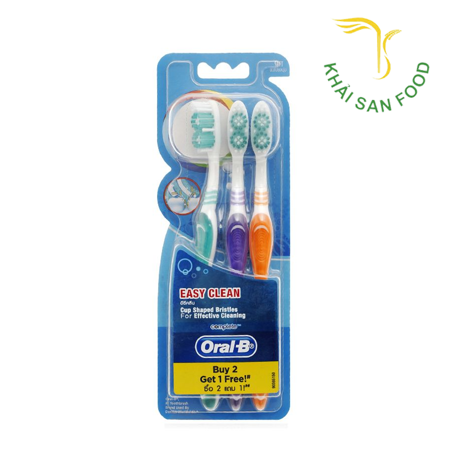 Bàn Chải Easy Clean Mềm Vỉ 3x6x16(6.16)