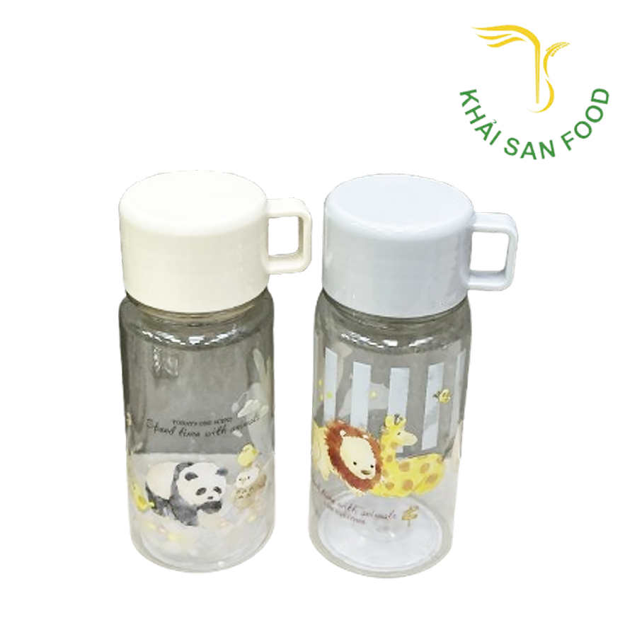 Bình Nước Trẻ Em Có Nắp Đậy Và Quai Cầm Nakano 390ml