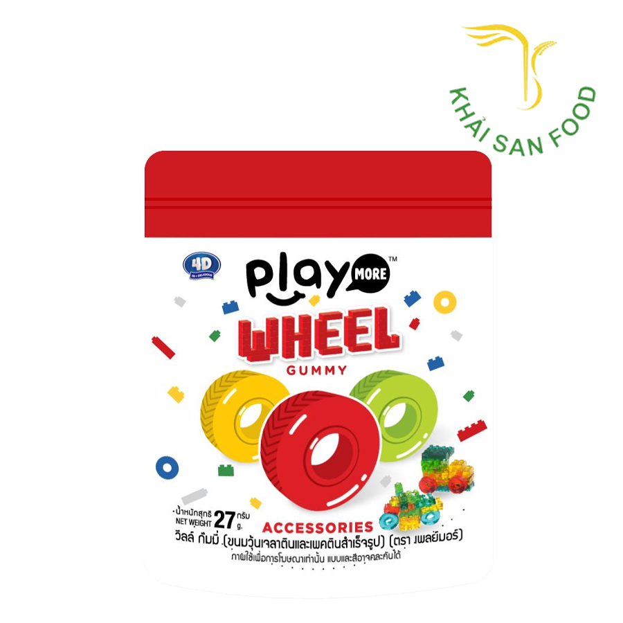 Kẹo Dẻo Bánh Xe Playmore 27G