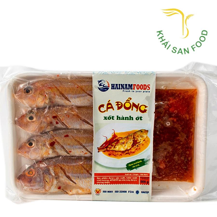 Hải Nam Cá Đổng Xốt Hành Ớt Khay 500g