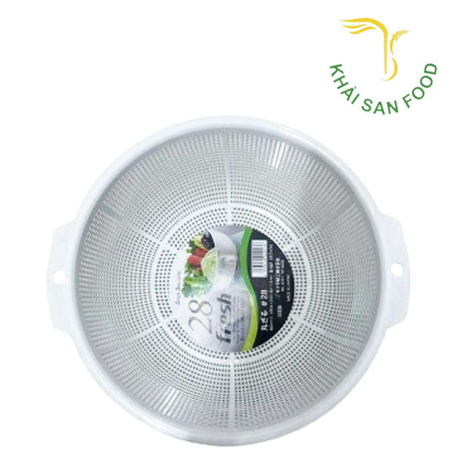 Rổ Nhựa 28Cm Màu Trắng