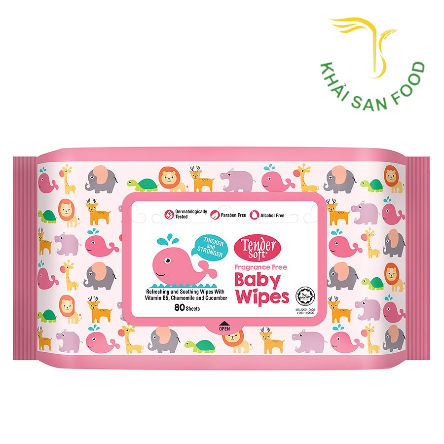 Khăn Ướt T.Soft FF Baby Wipes 80T Hồng 3Y